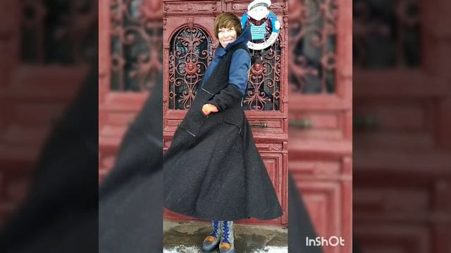 В стиле Бохо. Пальто ручной работы валяние, шитьё. Валяные митенки и обувь. смотреть онлайн