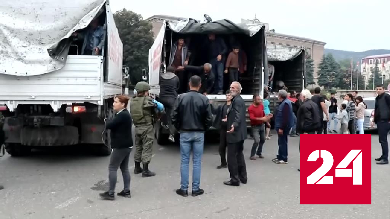 Миротворцы РФ доставили 190 тонн гуманитарной помощи для жителей Нагорного Карабаха - Россия 24