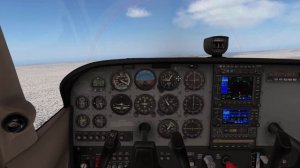 Выполнение полета по кругу Cessna 172