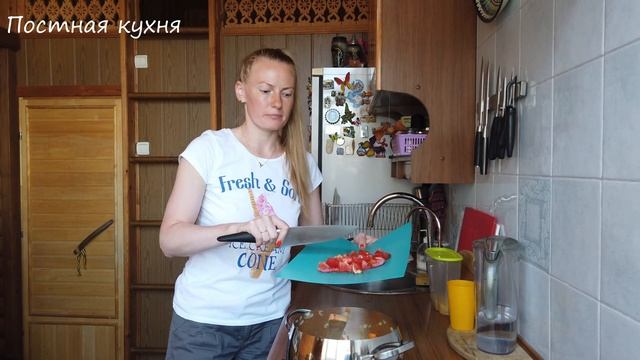Постная кухня. Итальянский суп - лапша.