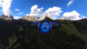 Sass Pordoi to Canazei Wingsuit Flight