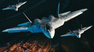 СУ-57 демонстрирует свои сумасшедшие способности к уничтожению цели и безумному маневру кобры в возд