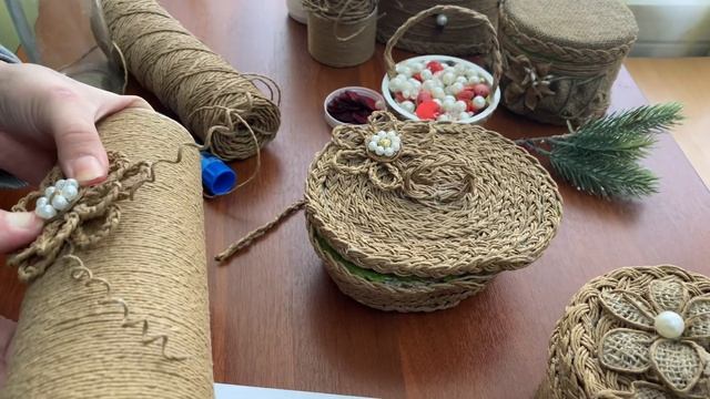 Мастер класс « Ваза из джутового шпагата своими руками» смотреть онлайн