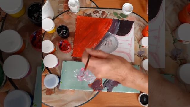 Правополушарная живопись "Девушка в шляпе" смотреть онлайн