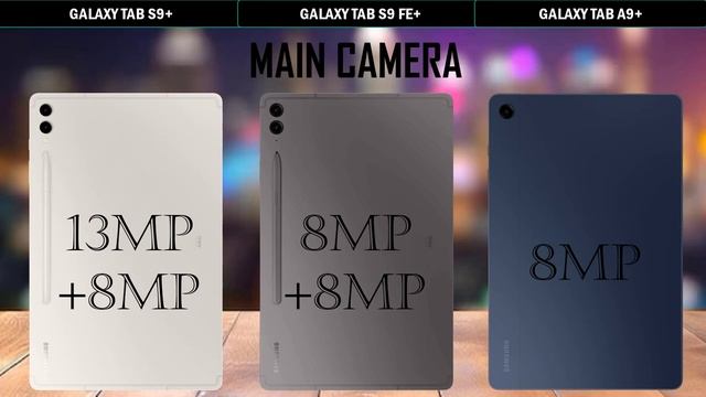 Samsung Galaxy Tab S9+ VS Samsung Galaxy Tab S9 FE+ VS Samsung Galaxy A9+ смотреть онлайн