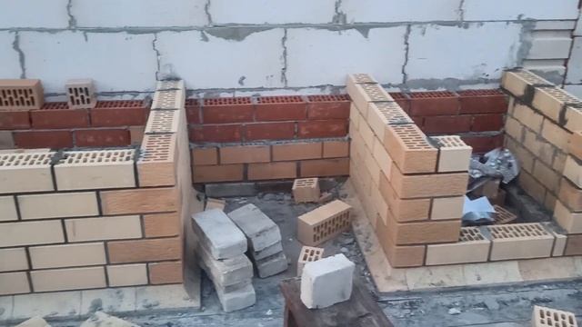 Мангальная зона своими руками. Порядовка, кладка в первые строго не судите. смотреть онлайн