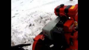 Снегоуборщик Мегалодон и мотоблок Ока