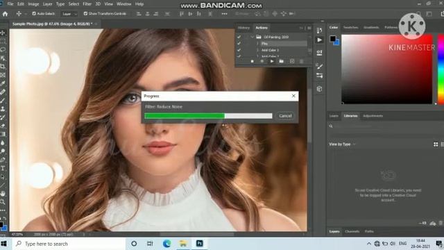 Oil Painting One Click Photoshop Actions Free Download || Digital Oil Painting смотреть онлайн