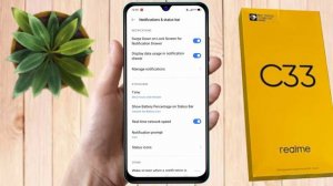 realme c33 lock screen notification setting | realme c33 swipe down to lock screen notification