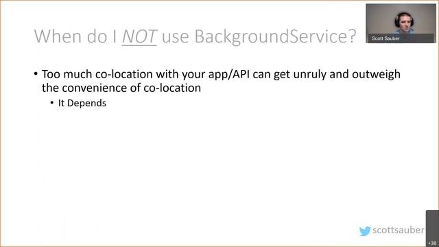 The Background on Background Tasks in .NET Core - Scott Sauber смотреть онлайн