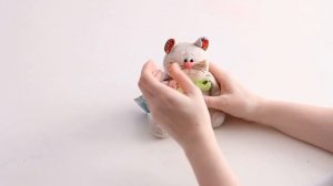 Текстильная кукла "Кот Котя с букетом", сувенирная мастерская  "Нежный ветер"