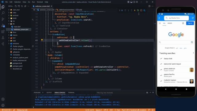 Flutter Tutorial: Flutter WebView App | Flutter WebView Tutorial | Flutter Project