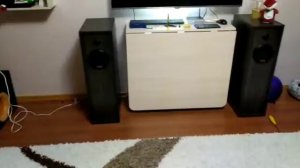Короб для сабвуфера на 160 трубе, дома