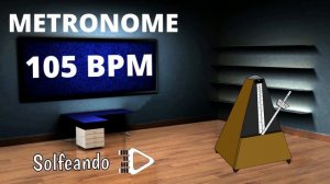 ⏱ METRÓNOMO 105 BPM | 15 minutos para Estudiar con Metrónomo ONLINE Solfeando