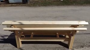 Лавочка из дерева своими руками, children's bench made of wood