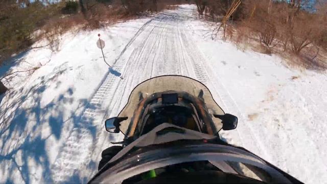 2004 Arctic Cat Pantera 600 EFI riding in Central Maine - Glenburn / Hermon Snowmobile Trails смотреть онлайн