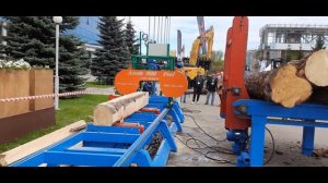 Станки Мурка автоматизированная ленточная пилорама управляется одним оператором pilam.ru