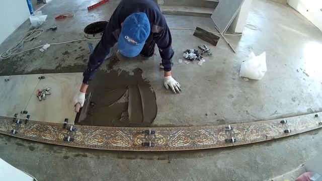 Укладка напольной плитки (ковер) Часть-1. + Sjcam-4000 тест. смотреть онлайн