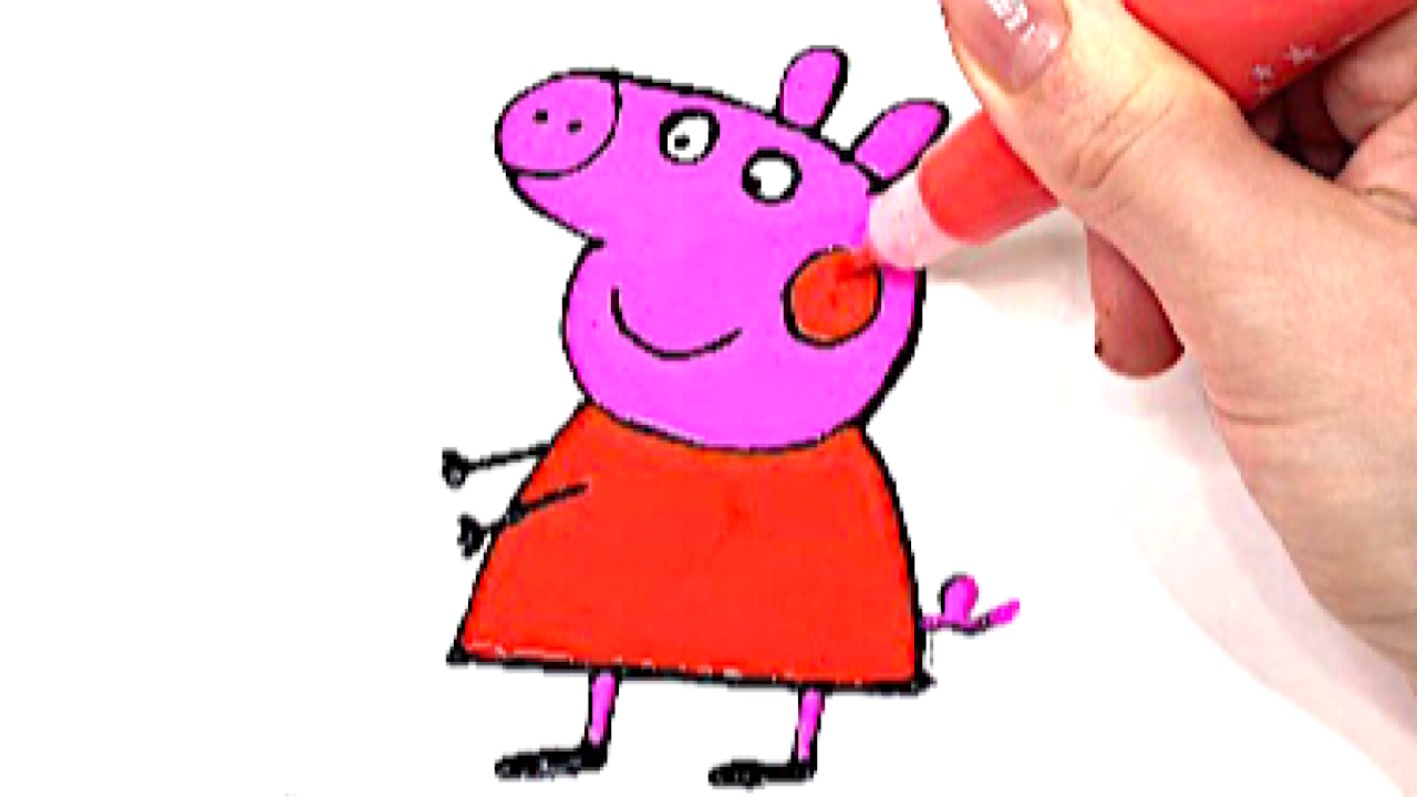 Рисуем и Раскрашиваем Витражи с героями мультика Свинка Пеппа.mov смотреть онлайн