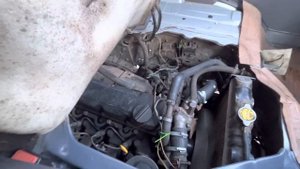 Работа мотора Nissan Atlas 1993 год TD23