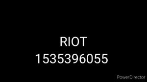 RIOT ROBLOX ID!