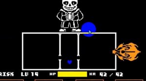 Sans EXTREME MODE without INFINITY HP 4 attacks (no hit)