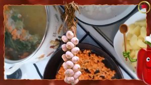 Постный борщ по-монастырски