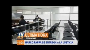 Marco Pappa se entrega a la justicia