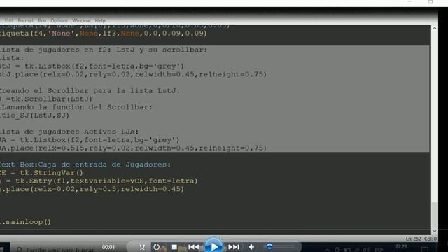 Tutorial 4 de la serie de tkinter parte 1 Listas, Scrollbar y cajas de entrada (ListBox y TextBox) смотреть онлайн