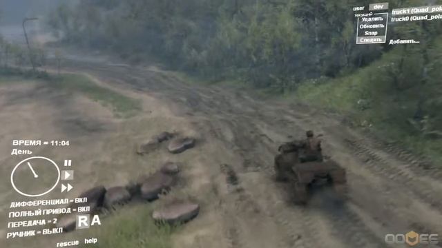 видео обзор мода на SpinTires #3 квадрацикл смотреть онлайн