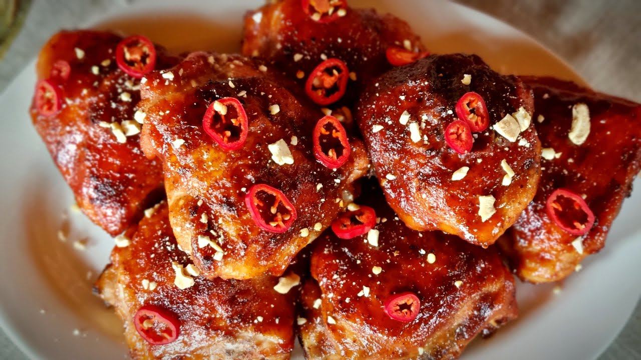 ПЬЯНАЯ КУРИЦА БАРБЕКЮ. Grilled chicken with whiskey