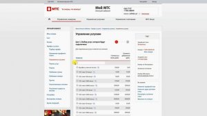 Добавление услуг в Интернет Помощнике МТС
