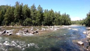 Водопад на реке Утулик, Байкал.