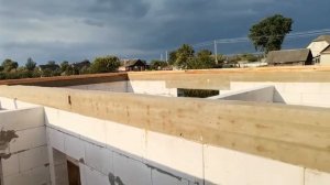 Мауэрлат из двух досок 150/50 на своём месте!