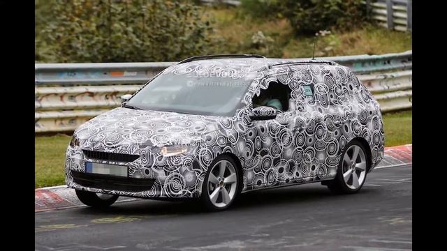 New 2015 Skoda Fabia Combi Spied Testing At Nurburgring (Photos)