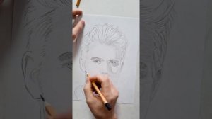 Рисую Пола Уэсли (How to draw Paul Wesley), портрет карандашом