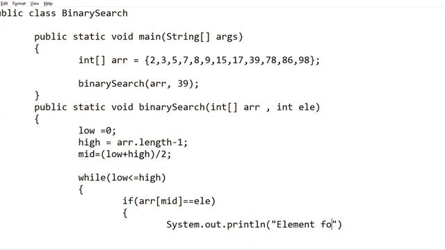 Binary search in java. #java #javaprogram #javaprogramming #CodingWithAnkit смотреть онлайн