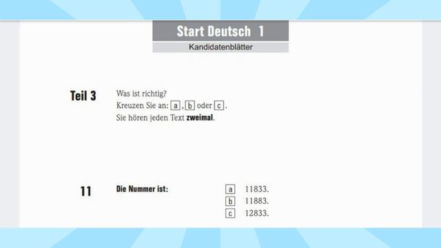 Start Deutsch A1. Аудирование#2. Подготовка к "HÖREN".