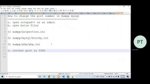How to modify MySQL Port in XAMPP (Phpmyadmin issue fixed)