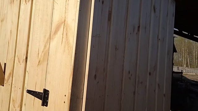 туалет деревянный ,"под ключ"! обзор.