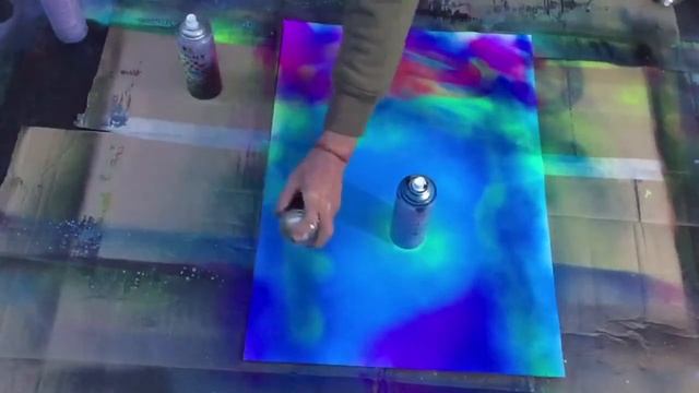 Как быстро и качественно научиться рисовать картины спрей баллончиками прямо на улице Арбат смотреть онлайн