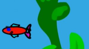 cartoon fish and a pirate adventure (humor joke)