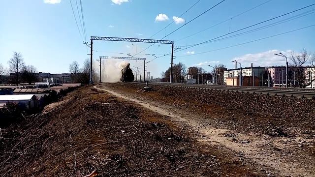 Сплотка паровозов Эр-796-46 и Л-2055 смотреть онлайн