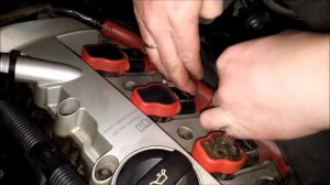 #043(1) снятие катушек  зажигания на Audi ,VW
