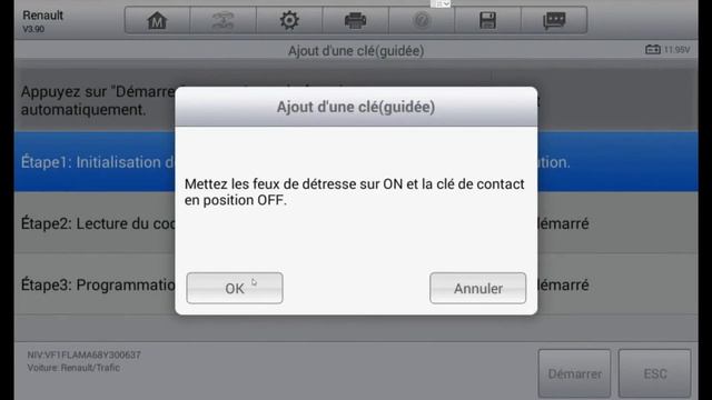 Programmation Clé auto IM508/IM608 - Renault Trafic II 2002 - 2014 смотреть онлайн