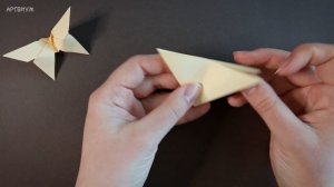 Простая оригами бабочка из бумаги без клея за пару минут • Butterfly Origami