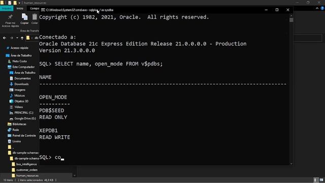 #59 - Banco de Dados - Instalando o Oracle XE 21c, e instalando o usuario HR. смотреть онлайн