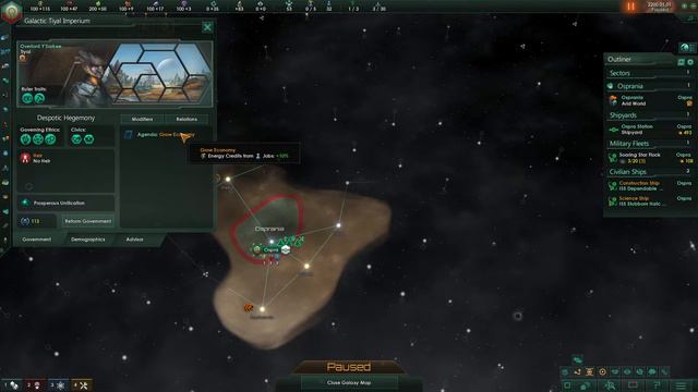 Stellaris Government Screen Basic Tutorial смотреть онлайн