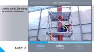 Монтаж строительных лесов Layher Allround