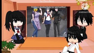 ✎ᝰ┆Yansim react to Taro (x Ayano) || Gacha Club Yandere Simulator (2/2)